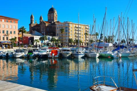 Marina in St. Raphael, France